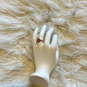 Red flower ring